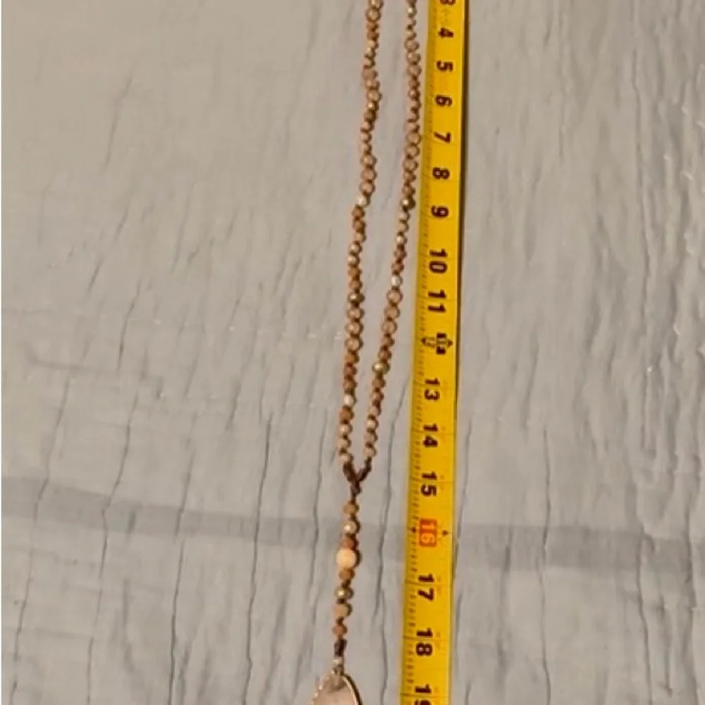 Chico’s beaded stone necklace.  NWOT. - Picture 5 of 9